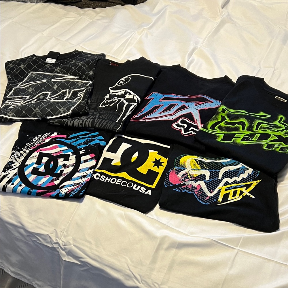 Fox Men's Graphic Tees - Black, Blue, Green